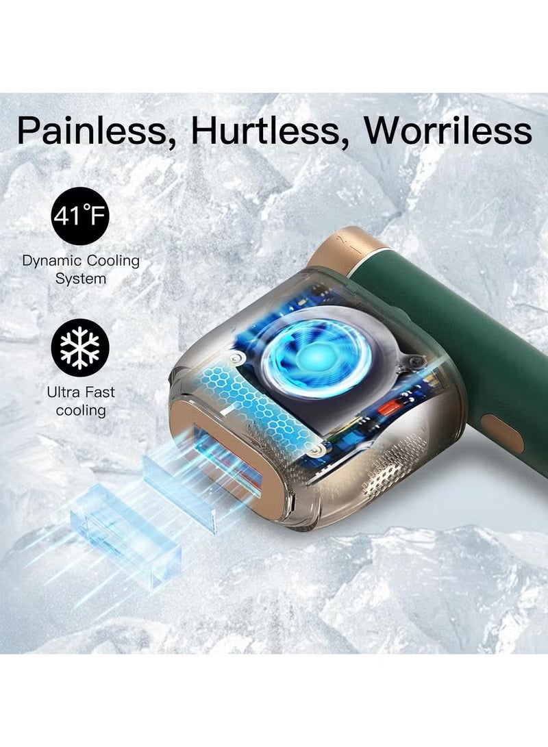 Bosidin Professional IPL Laser Hair Removal Machine Green for Permanent Whole Body Hair Removal Men and Women - Image 5
