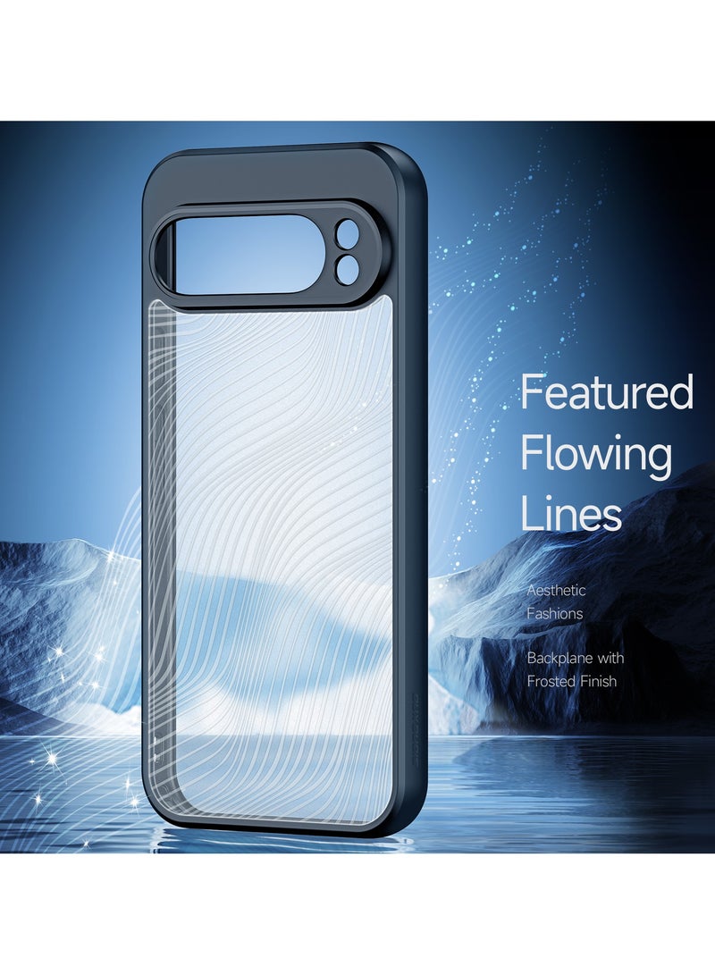 دوكس دوتشيز جراب ايمو دوكس دوكيس شفاف مضاد للاصفرار [غطاء خلفي صلب من البولي كربونات ومن السيلكون ] جراب واقٍ مقاوم للصدمات متوافق مع Pixel 9 Pro XL (أسود) - Image 5