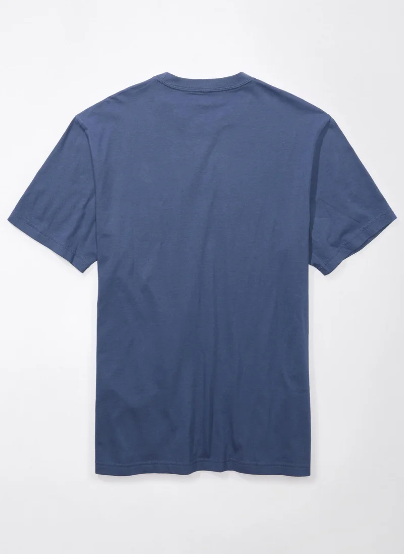 امريكان ايجل Embroidered Graphic Crew Neck T-Shirt