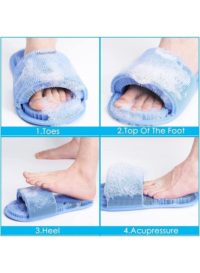 shoasite Shower Foot Scrubber, Soft Silicone Bristles with Non-Slip Suction Cups for Dead Skin Remover in Shower - Cleans Exfoliates Massages,Improve Circulation & Soothes Tired Feet - Image 3
