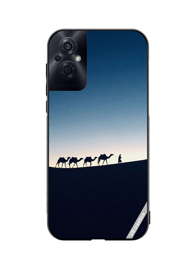 VR CREATIVE Protective Case Cover For Oppo Reno8 Z Camel Walking Design Multicolour - Image 1