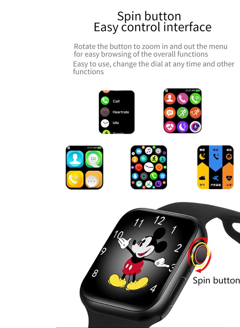 HW22 Smartwatch Series 6 44mm Wireless Charging Red Fitpro Version - Image 4