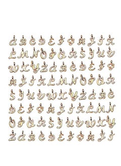 KASTWAVE Mixed Alphabet ABC Letter Charms, Alphabet A-Z Charms DIY Bracelet Necklace Pendants with 200Pcs Open Jump Rings for Jewelry Making and DIY Crafting (156Pcs)  - Image 1