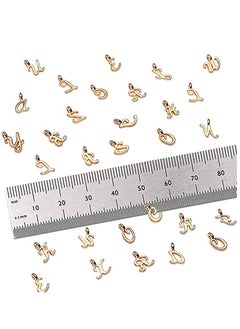KASTWAVE Mixed Alphabet ABC Letter Charms, Alphabet A-Z Charms DIY Bracelet Necklace Pendants with 200Pcs Open Jump Rings for Jewelry Making and DIY Crafting (156Pcs)  - Image 3