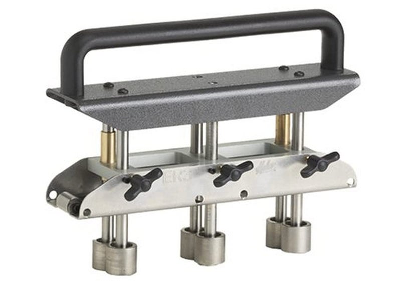 Malco ER3 ThreeStation Edge Roller Quick Adjust 58 to 4in bends in 2922ga steel Metal Roofing Bending Roller Tool Independently Adjustable Center Roller for MildAngled Bends