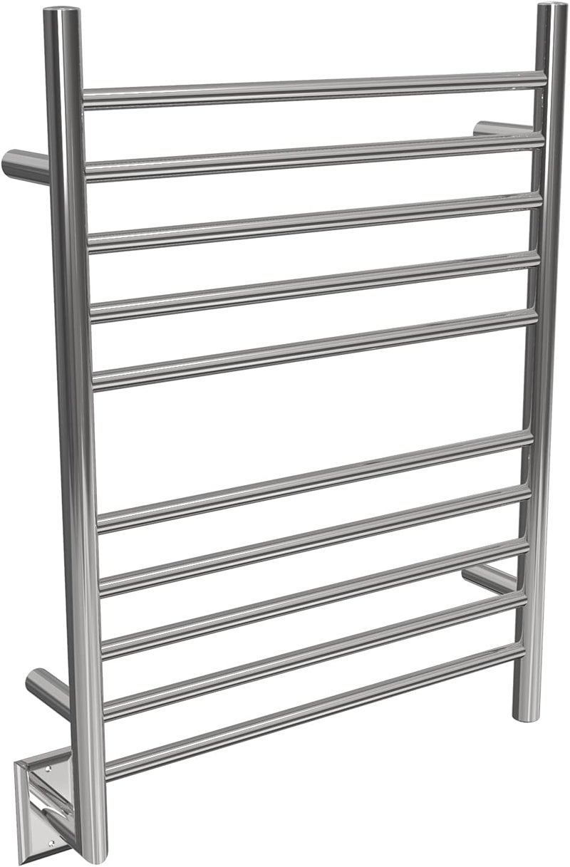 Amba Amba RWHSPLeft Radiant Hardwired  Plugin Combo Left Side Straight 10 Bar Towel Warmer in Polished  - Image 1
