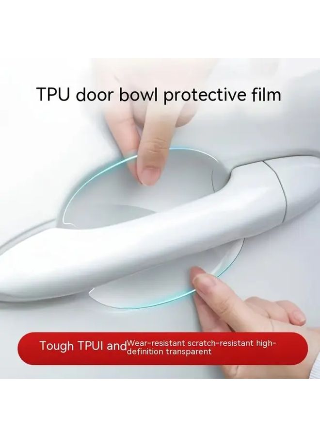 16 Pcs Clear Door Handle Protective Films Prevent Scratches Easy to Apply Long Lasting - Image 1