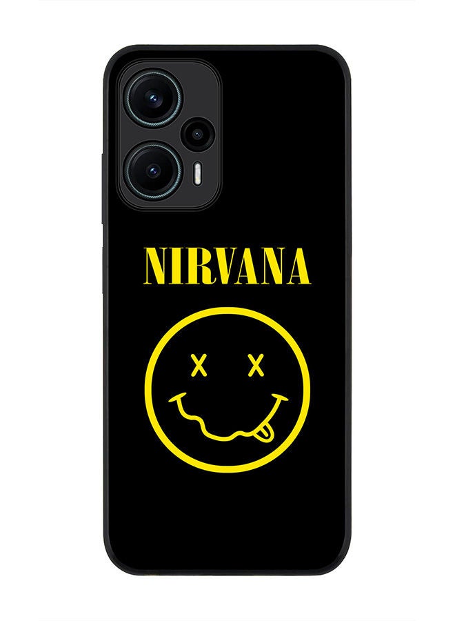Stylizedd Rugged Black edge case for Xiaomi Poco F5 5G / Xiaomi Redmi Note 12 Turbo 5G Slim fit Soft Case Flexible Rubber Edges Anti Drop TPU Gel Thin Cover - Nirvana - Image 1
