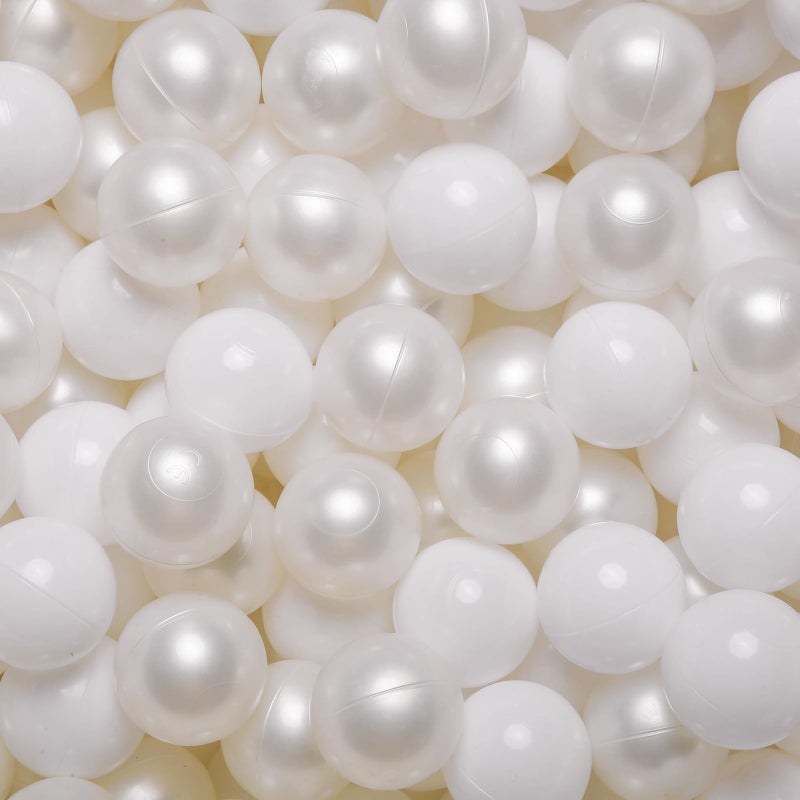 GOGOSO Ball Pit Balls Crush Proof NonToxic Plastic Balls Babies Kids Toy Bulk Pack 170pcs 22inchs Pear WhiteWhite - Image 3