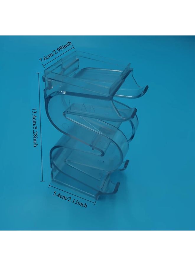 حامل بطاريات AA بغطاء شفاف ينظم 6 بطاريات، تصميم متين من ABS يوفر المساحة - Image 4