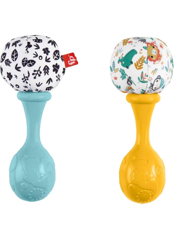 Fisher-Price Rattle ‘N Rock Maracas Baby Rattle Sensory Toys For Newborn Babies Ages 3 Months And Older  - Image 4