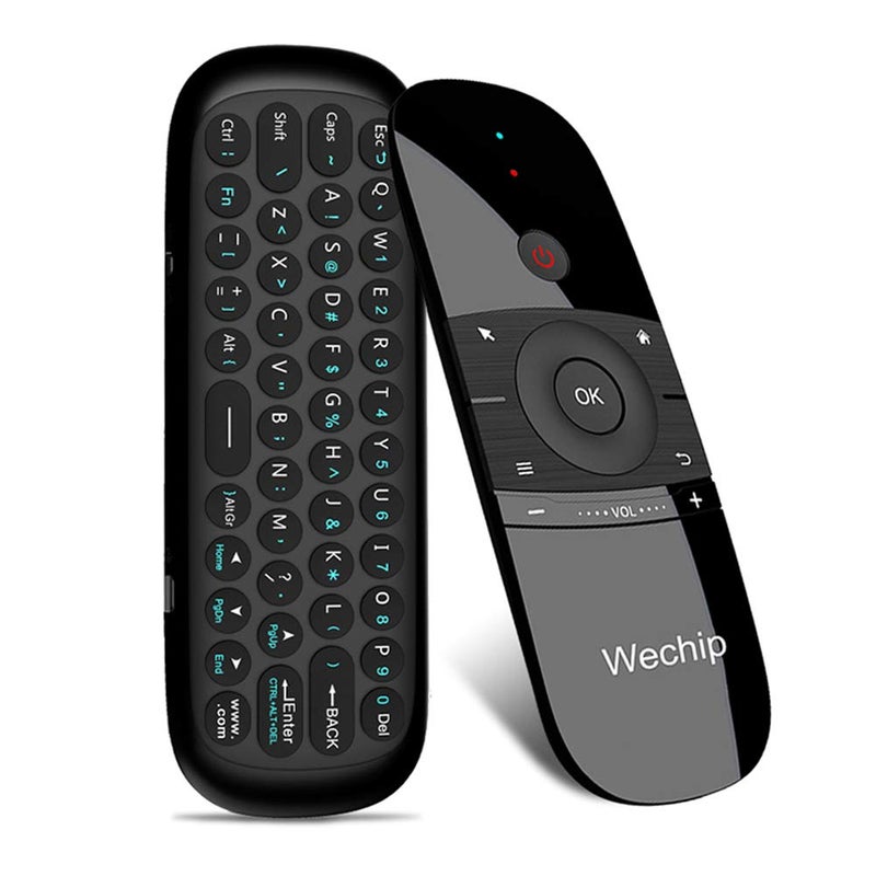 WeChip W1 Remote, Air Mouse Remote, Universal TV Remote, 2.4G Wireless Keyboard Multifunctional Remote Control for Nvidia Shield/Android TV Box/PC/Projector/HTPC/All-in-one PC - Image 1