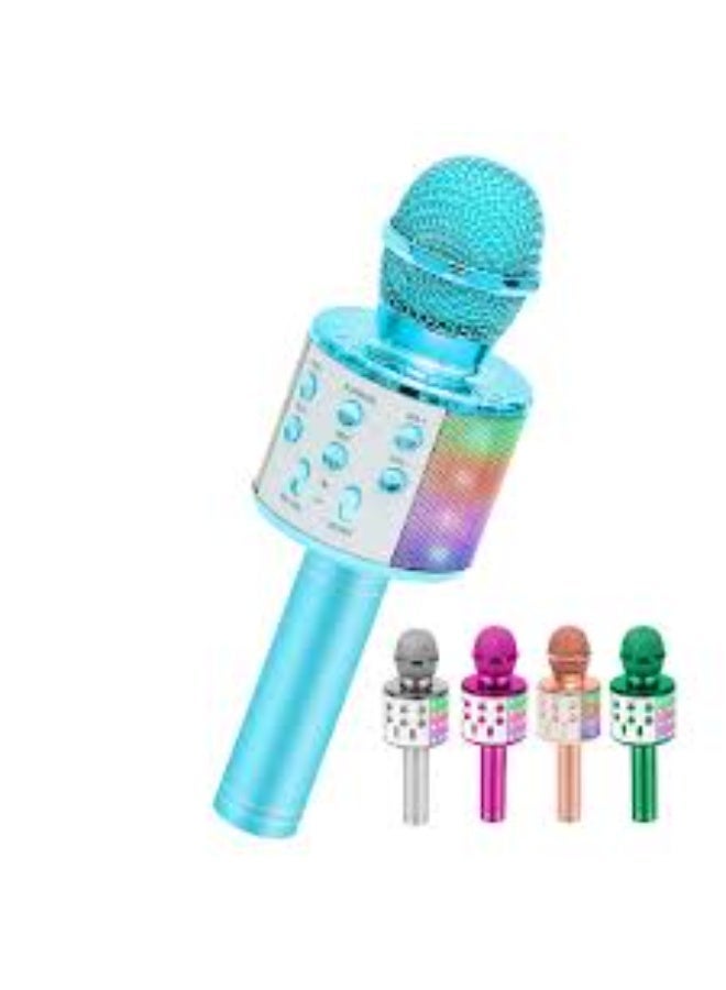 ميكروفون للأطفال للغناء، ميكروفون كاريوكي لاسلكي بتقنية بلوتوث للبالغين، جهاز كاريوكي محمول باليد، ألعاب للأولاد والبنات، هدية لحفلات أعياد الميلاد | ألوان متعددة - Image 4