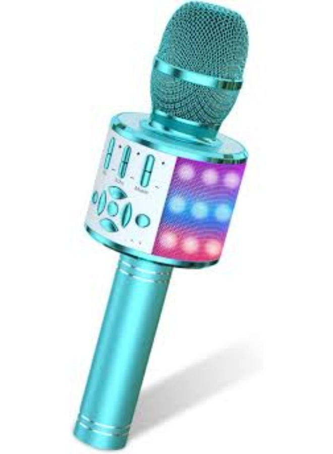 ميكروفون للأطفال للغناء، ميكروفون كاريوكي لاسلكي بتقنية بلوتوث للبالغين، جهاز كاريوكي محمول باليد، ألعاب للأولاد والبنات، هدية لحفلات أعياد الميلاد | ألوان متعددة - Image 3