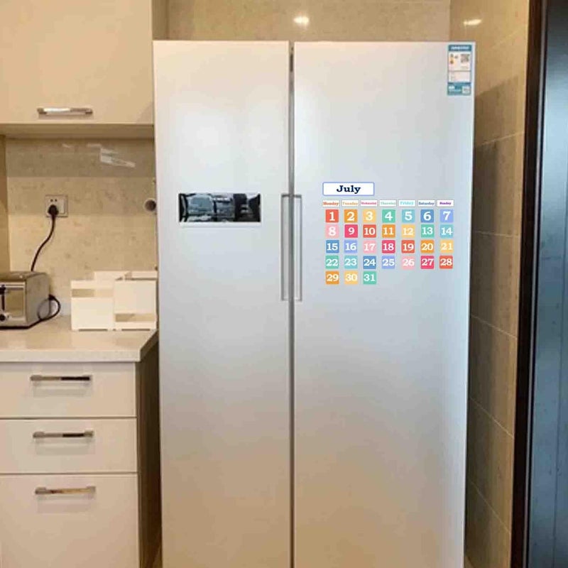 Topabel Calendar Magnets for Whiteboard and Refrigerator 50 Pieces Colorful Magnetic Days of The Week and Months for 2026 New Year Classroom and Office - Image 3