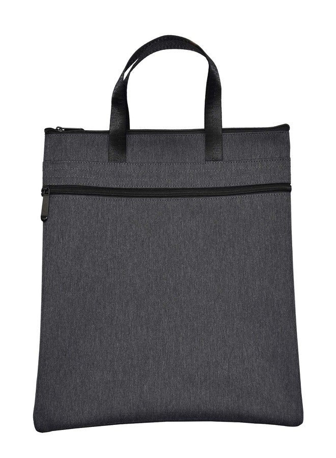 Enyuwlcm Waterproof Zipper Document Bag Handle Meeting Office Organizer Briefcase Black - Image 1