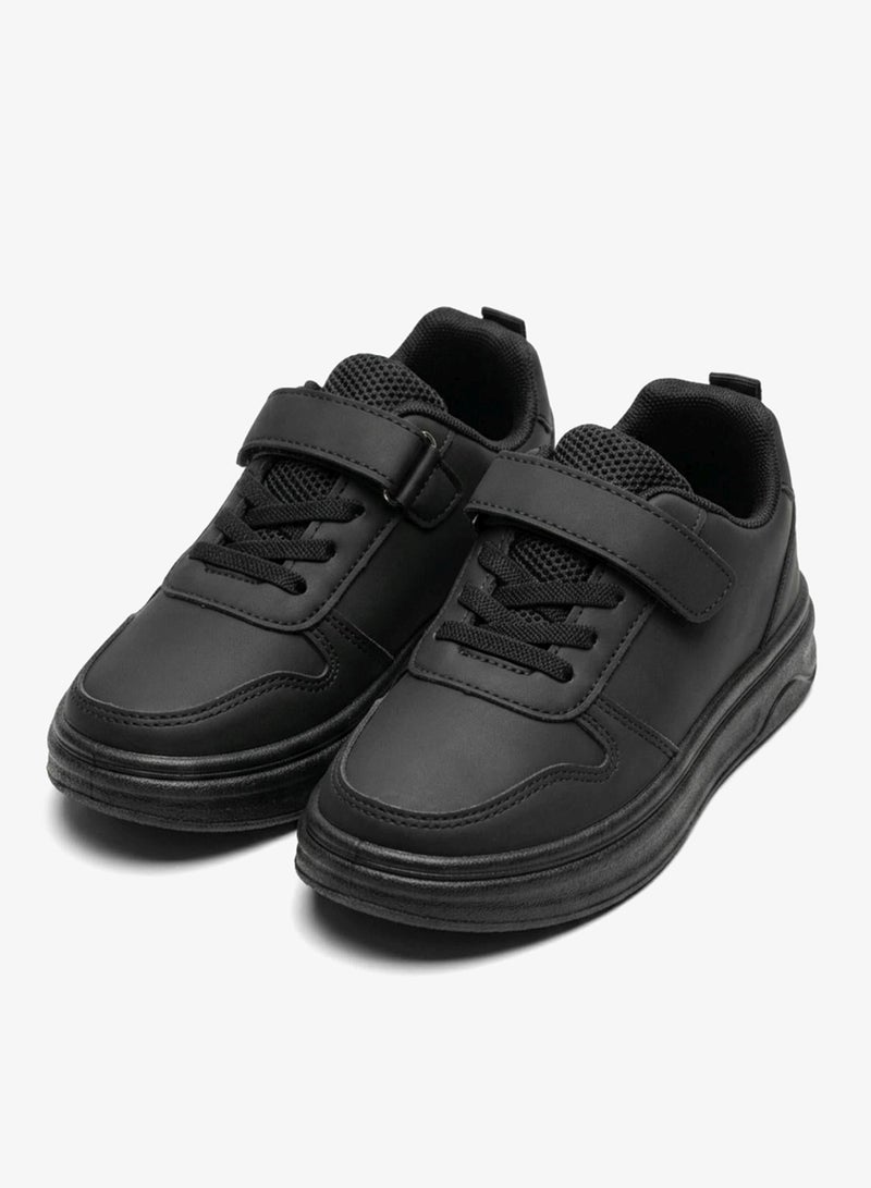 babyqlo Classic Black School Sneakers for Kids - Image 3