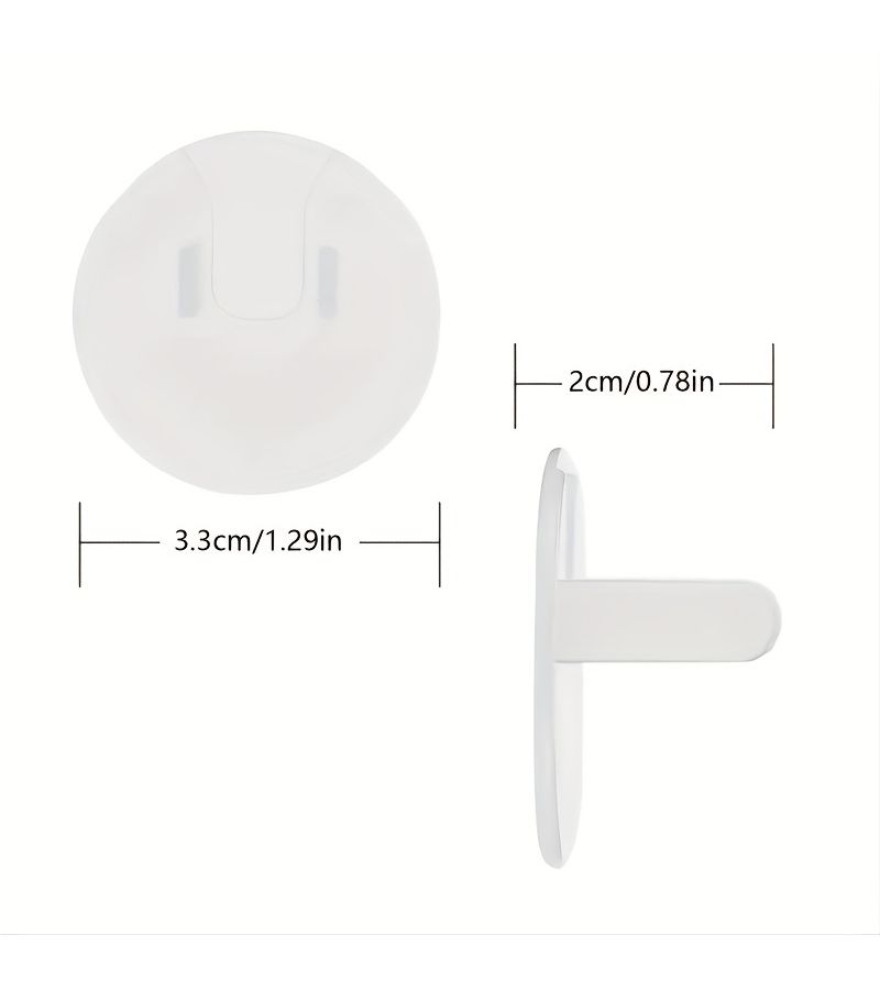 Quantity 50pcs Baby Proof Outlet Covers Child Secure Square Socket Protectors With Hidden Handle - Image 2
