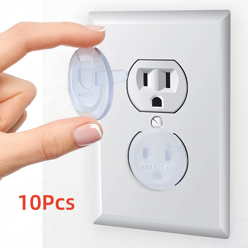 Quantity 50pcs Baby Proof Outlet Covers Child Secure Square Socket Protectors With Hidden Handle - Image 1
