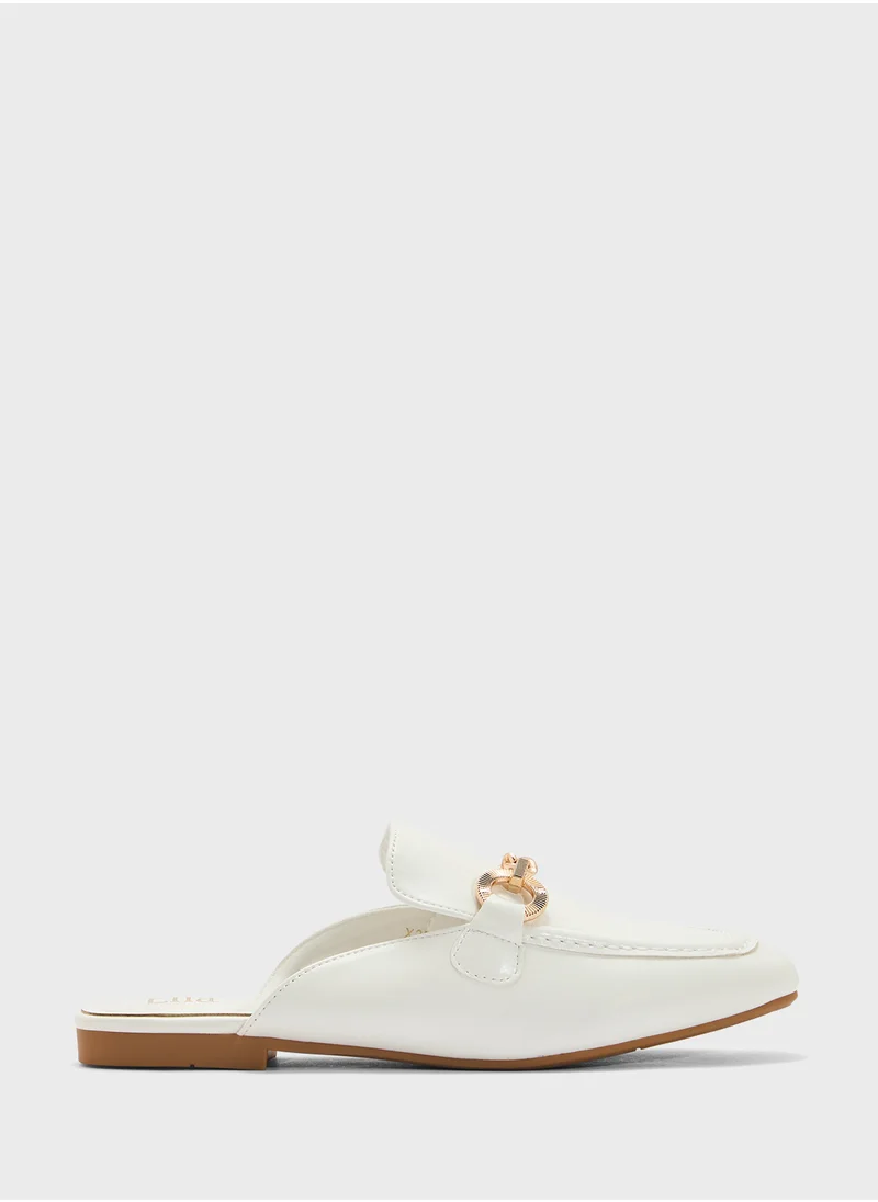 ELLA Ladies Slip On Flat Mule