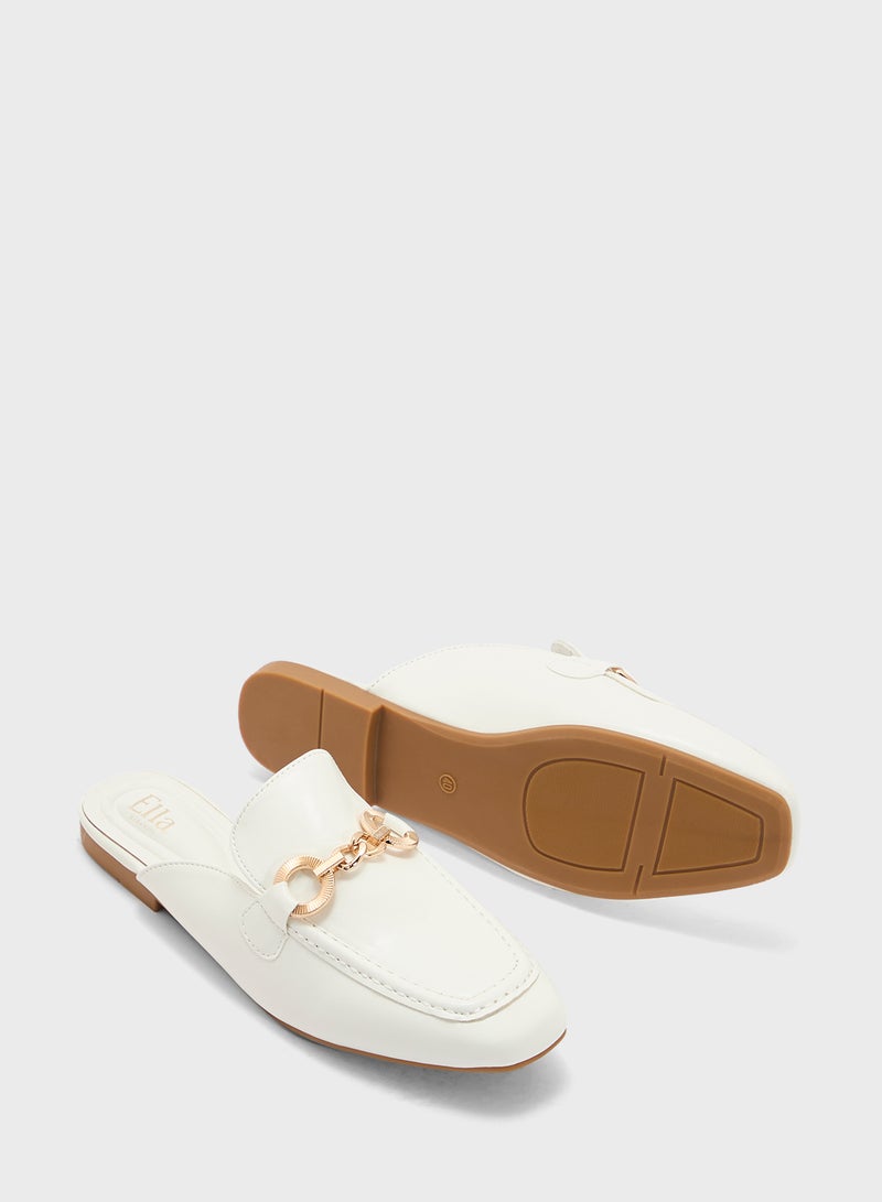 ELLA Ladies Slip On Flat Mule - Image 3