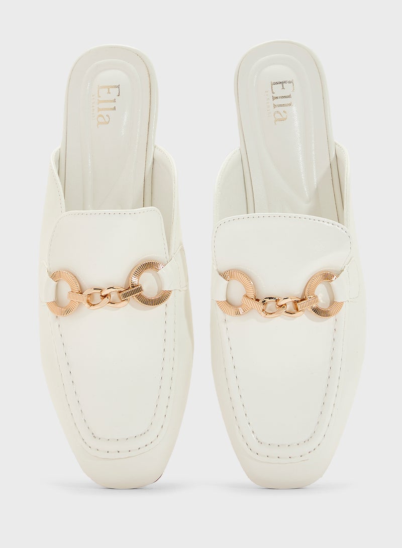 ELLA Ladies Slip On Flat Mule - Image 4