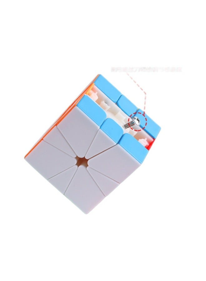 Master Magnetic Mr. Sq1 Rubik's Cube Magnetic Sq2 Mirror Sq-1 Magnetic Positioning Special-shaped Rubik's Cube Children's Educational Toys-Color:Holy Hand Mirror Sq1 [Blue]]  - Image 5