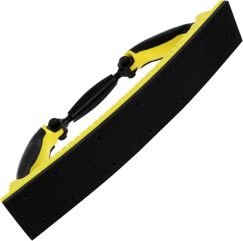 WITPOCE Jetcloud Manual Sanding Tool for 70mm Mesh Sand Adjustable Flexible Drywall Sanding Block with Handle Rectangular Arc Sanding File Block Grinding Tool for Woodworking Cars Walls - Image 1