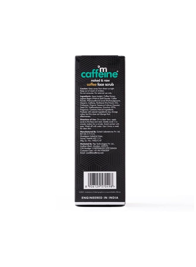 MCaffeine mCaffeine Coffee Tan & Dead Skin Removal Face Scrub (75gm)|Caffeine & Walnut Scrub for Face|Exfoliating & Brightening Scrub|Blackhead Remover,Whitehead Remover,Detan Pack I Face Scrub For Women & Men  - Image 2