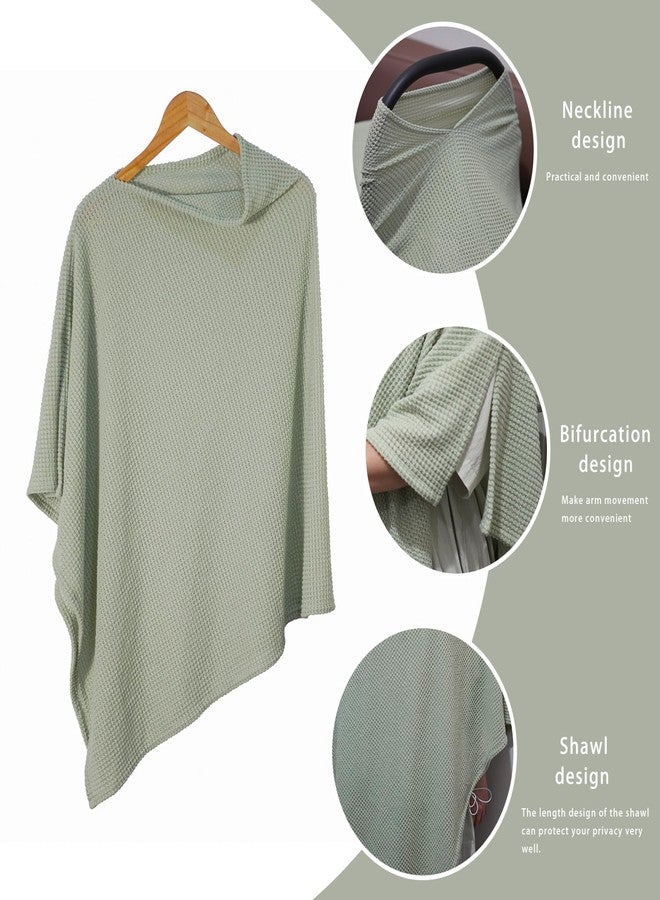 BEWDIO Beige Nursing Cover for Breastfeeding, Soft Breathable Privacy Feeding Shawl, Portable Breast Feeding Covers for Women - Image 3