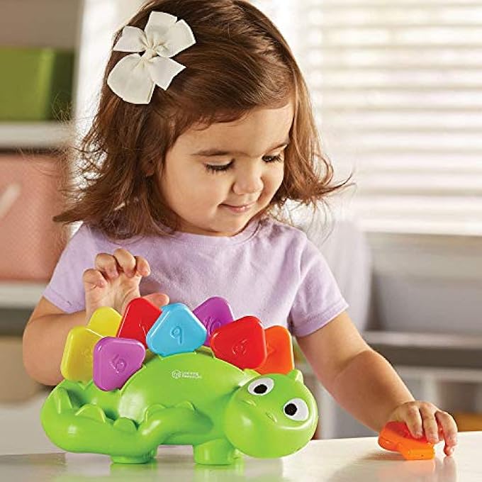 STEGGY THE FINE MOTOR DINO - 11 PIECES, AGES 18+ MONTHS TODDLER LEARNING TOYS, FINE MOTOR AND SENSORY TOY, TODDLER MONTESSORI TOYS, DINO TOYS, PRESCHOOL TOYS - Image 3