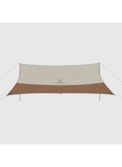 TOREAD Silver-Coated Hexagonal Outdoor Canopy - TEDDBL80756  - Image 1