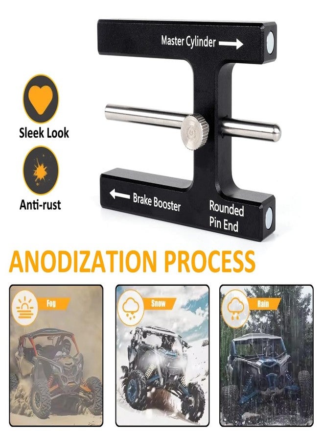 BARTOO أداة ضبط فرامل بارتو، أداة ضبط قضيب دفع معزز الفرامل، مقياس طول قضيب دفع الأسطوانة الرئيسية، مناسبة لمعظم معززات الفرامل ذات الدبابيس القابلة للتعديل - Image 2