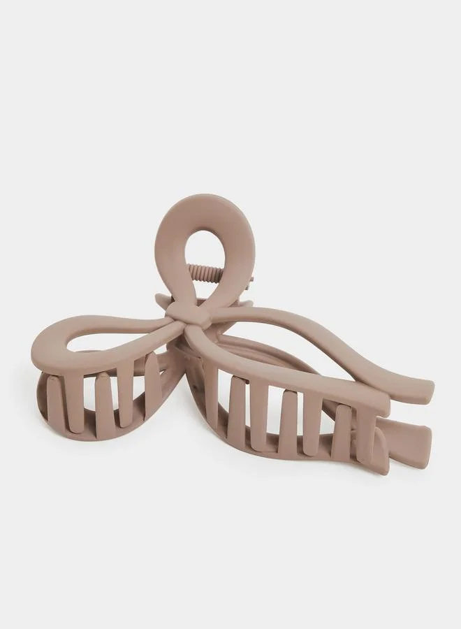 Styli Styli Brown Bow Hair Claw