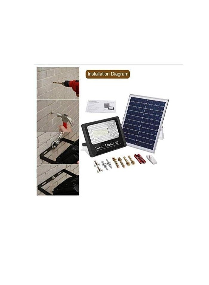 MODI Solar Flood Lights Outdoor, Street and Area Lighting, Dusk to Dawn, IP65 Outdoor Waterproof, Remote Control Safety Floodlight  - Image 2