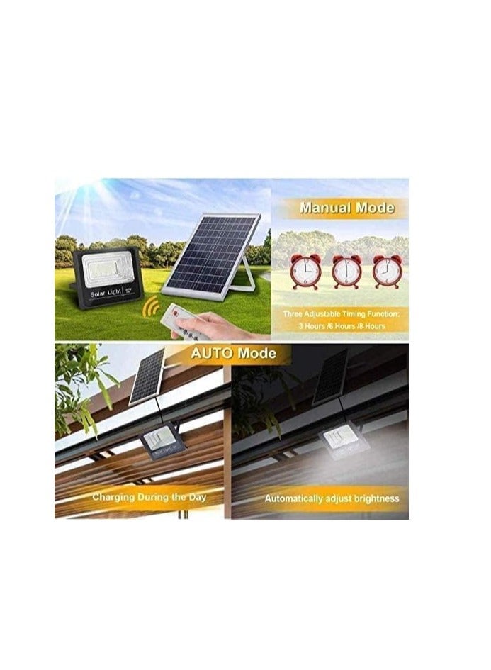 MODI Solar Flood Lights Outdoor, Street and Area Lighting, Dusk to Dawn, IP65 Outdoor Waterproof, Remote Control Safety Floodlight  - Image 4