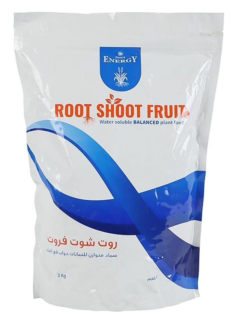 ديزيرت إنرجي Root Shoot Fruit NPK 20 20 20 سماد قابل للذوبان في الماء 2 كجم لجميع النباتات الداخلية / الخارجية - Image 1