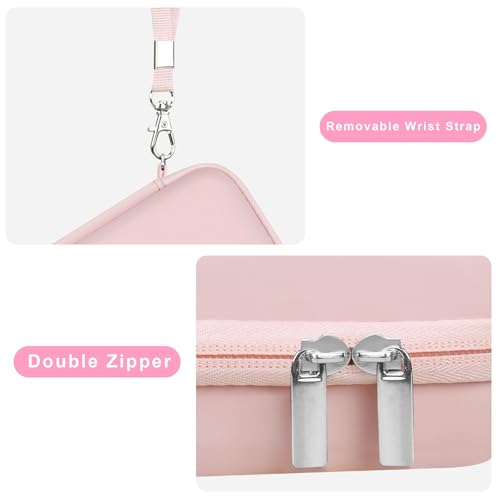 Canboc Hard Case for Kodak PIXPRO FZ55/ FZ45/ FZ43/ FZ53 16MP Digital Camera, Vlogging Camera Bag, Zipper Mesh Pocket fit Cable, SD Card, Pink (Case Only) - Image 5