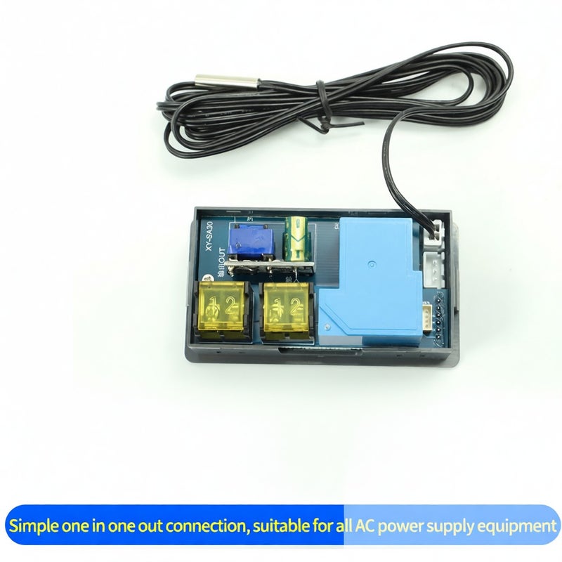 شاشة LCD رقمية منظم حرارة ذكي – تحكم عن بعد عبر تطبيق الهاتف المحمول – جهاز تحكم درجة الحرارة بواسطة الواي فاي – مع مبدل كهربائي داخلي سعة 30 أمبير مع مؤقت لبدء وإيقاف التشغيل – تسجيل درجات الحرارة العالية والمنخفضة – بيانات سحابية - Image 2