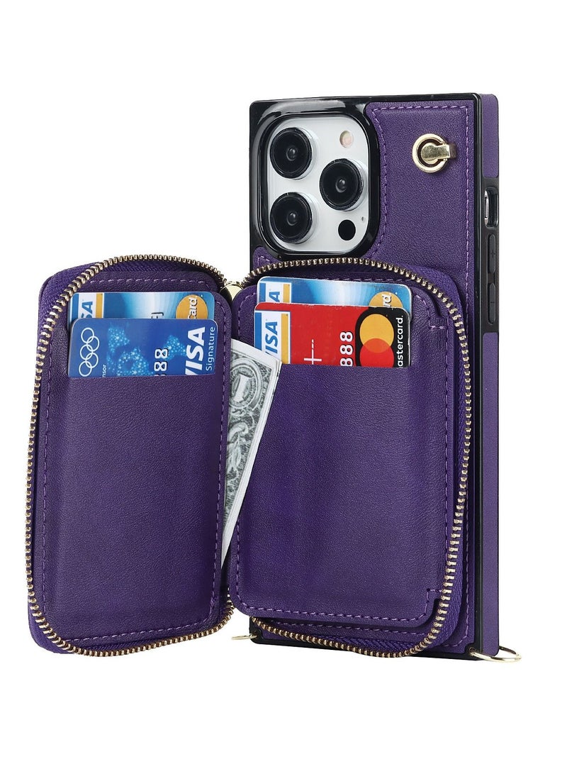 Suteni Back Cover Leather Card Slots Phone Case for iPhone - Image 2