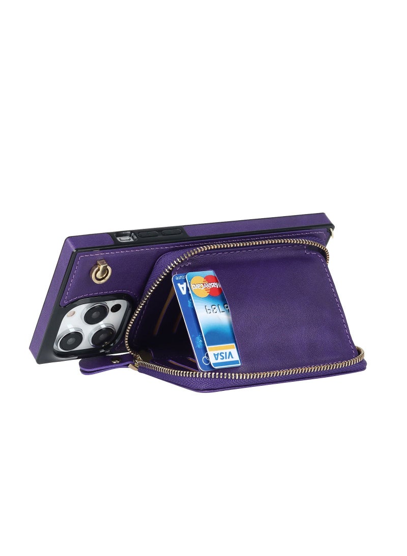 Suteni Back Cover Leather Card Slots Phone Case for iPhone - Image 3