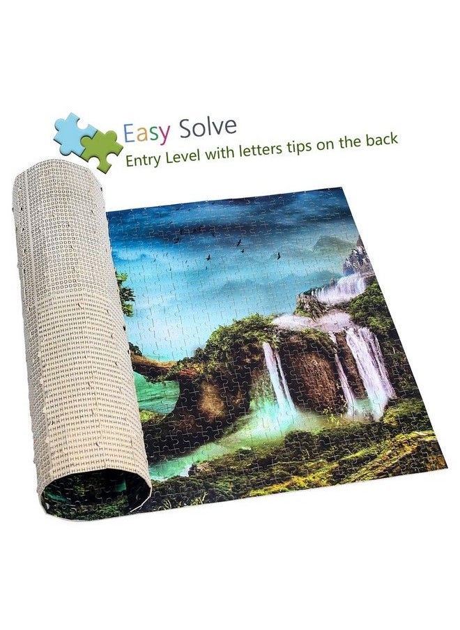 Ingooood Jigsaw Puzzle 1000 Pieces Fantasy Series Home On The Waterfall Tree_Ig 0649 Entertainment Toys For Adult Special Graduation Or Birthday Gift Home Decor  - Image 4