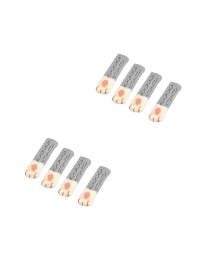 NIBEMINENT 8-Piece Thick Non-Slip Chair Foot Cover Multicolour