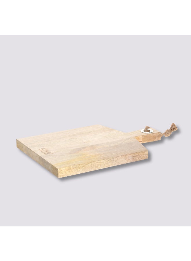Five Simply Smart Rectangular Mango Wood Cutting Board Natural 38 x 26 cm 146457 - Image 1