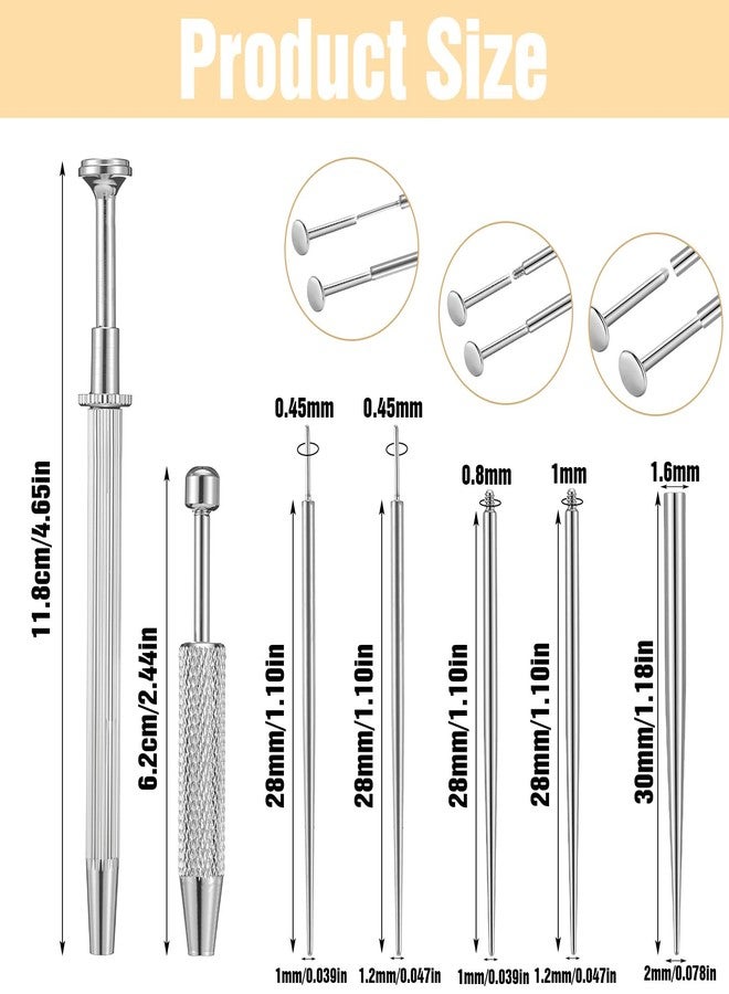 ElevateTech Piercing Taper Ball Grabber Tool for Changing Jewelry Flat Back Earrings Insertion Tool Threadless Insertion Pin Thread Body Piercing Kit for Ear Nose Lip for Ear Nose Navel Eyebrow Tongue - Image 2