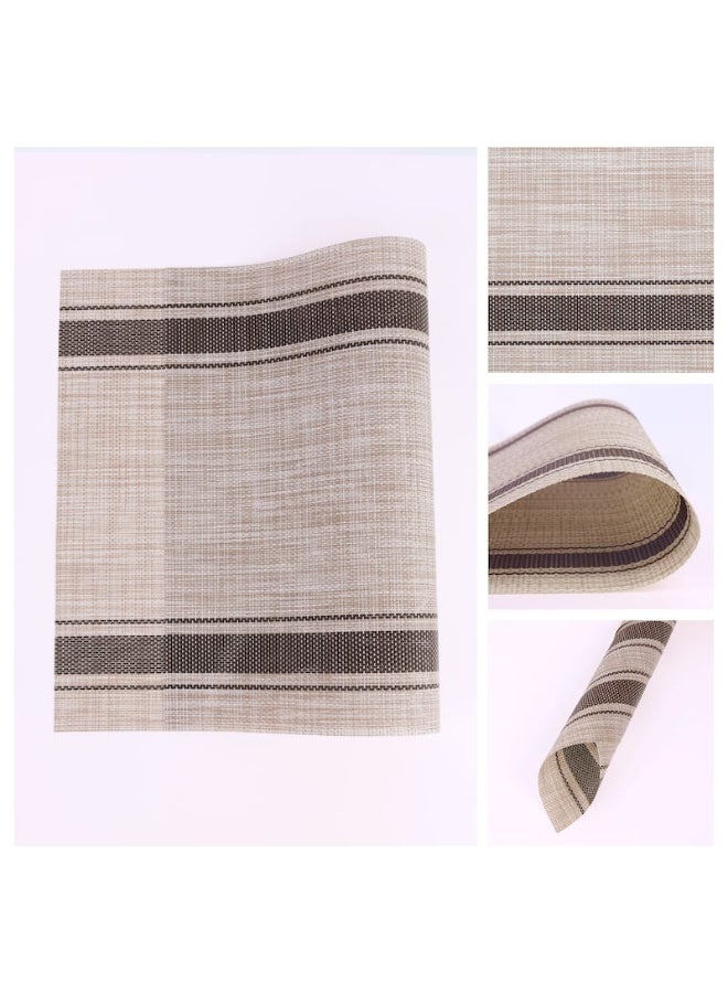 كوستر طعام بني في بيج 6 قطع - Image 5