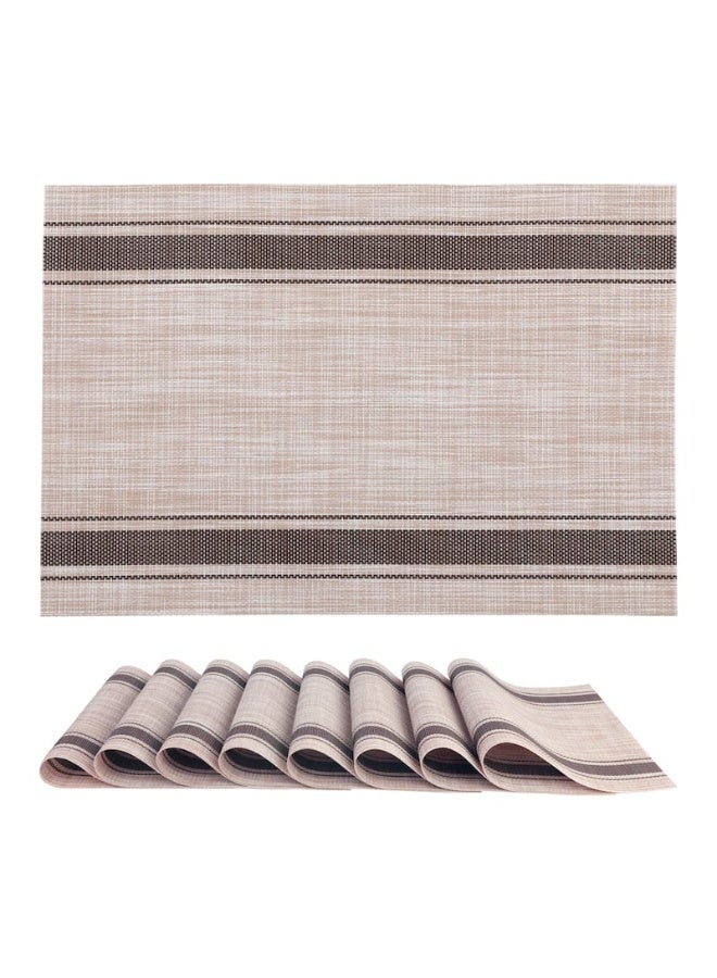 كوستر طعام بني في بيج 6 قطع - Image 1