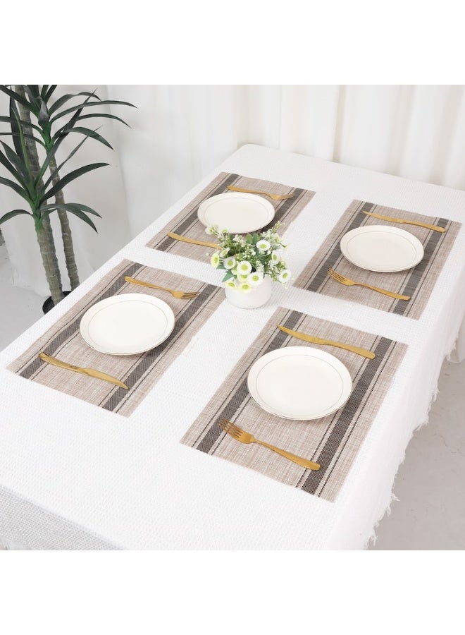 كوستر طعام بني في بيج 6 قطع - Image 2