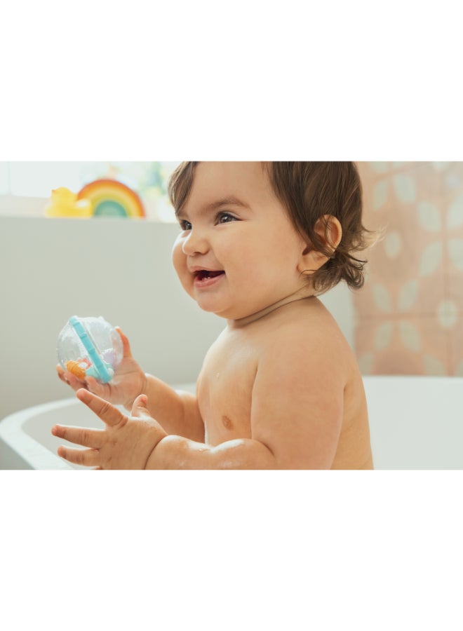 مونشكين Munchkin Float & Play Bubbles 2 Pack 4M+ Duck Baby Bath Toys with Rattle, Spin & Sensory Play Features - Image 3