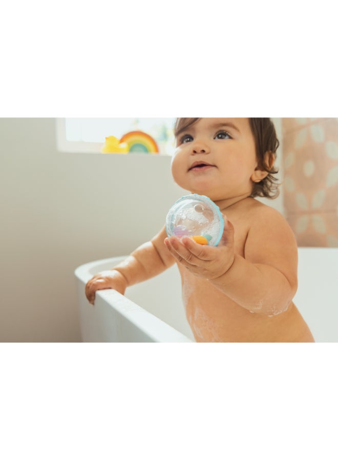 مونشكين Munchkin Float & Play Bubbles 2 Pack 4M+ Duck Baby Bath Toys with Rattle, Spin & Sensory Play Features - Image 4